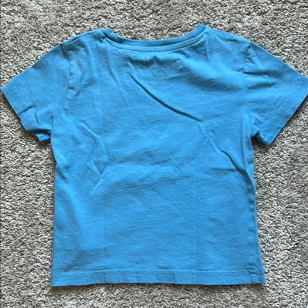 Mini Boden Blue Animal Print Short Sleeve Tee - Picture 3 of 3